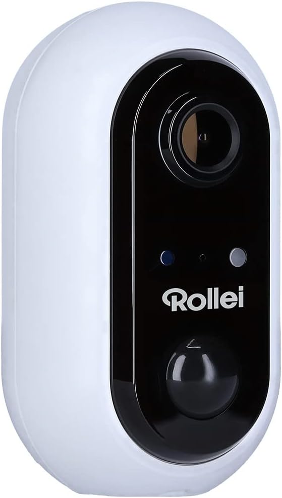 Rollei 40510 Wireless Security Cam 1080p Überwachungskamera, Akku, WLAN, Full HD, Nachtsicht, Bewegungsmelder, 2-Wege-Audio, App-Steuerung, IP64, magnetische Halterung