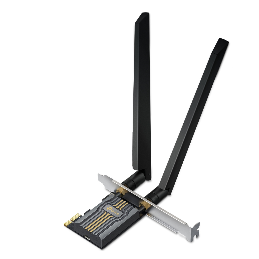 TP-Link Archer TBE400E(UN) V1.0 PCIe WLAN-Karte, Wi‑Fi 7 (802.11be) Tri‑Band 2,4/5/6 GHz, Bluetooth, 2880 Mbit/s, eingebaut, für PC