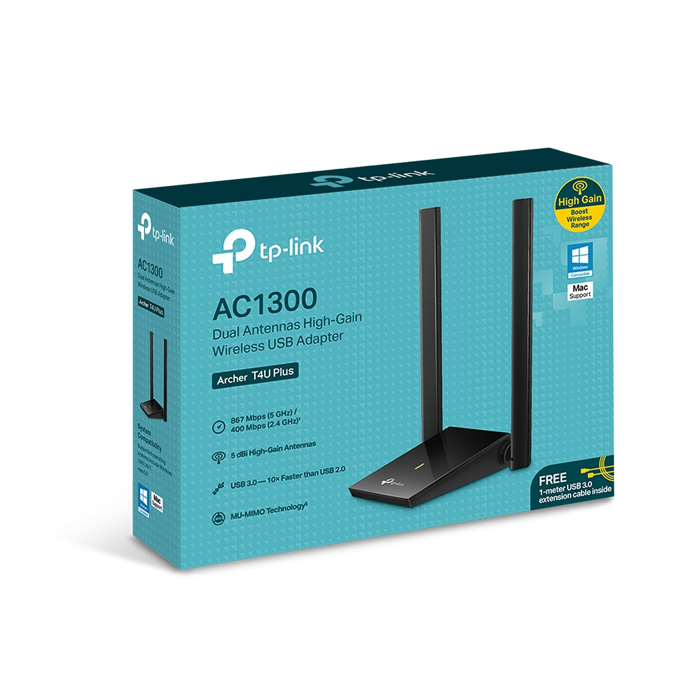 TP-Link AC1300 Dual-High-Gain-Antennen WLAN-USB-Adapter V2