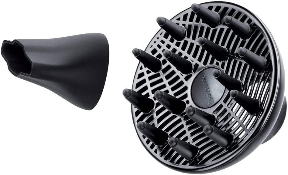 Remington Haartrockner Profi Ionen PROluxe 2400W 150km/h 3 Stylingaufsätze OPTIheat-Technologie für lang anhaltende Styling-Ergebnisse Ionenpflege Anti Frizz langlebiger AC-Motor AC9140 Haartrockner Single