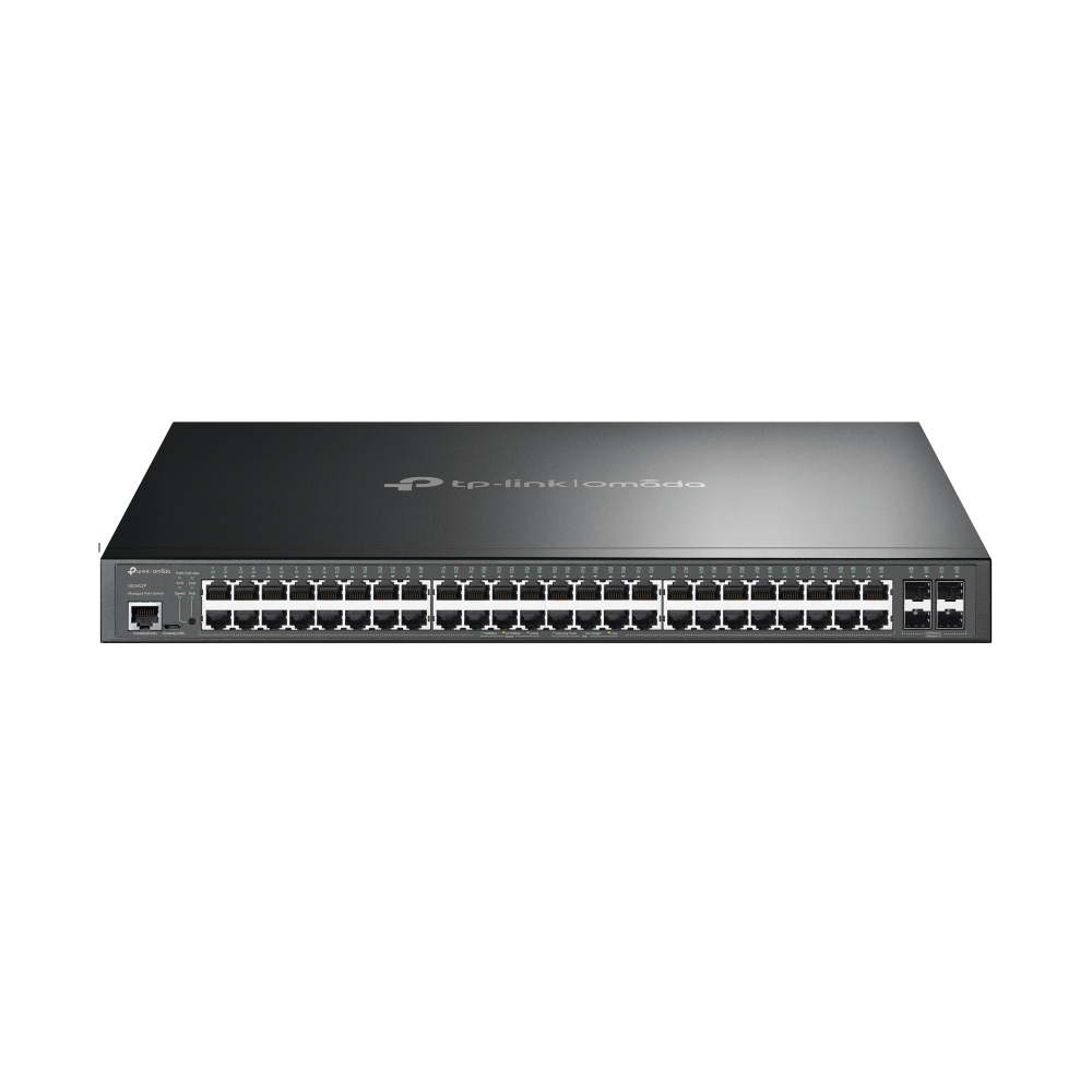 TP-Link Omada SG3452P Netzwerk-Switch Managed L2/L3 Gigabit Ethernet (10/100/1000) Power over Ethernet (PoE) 1U Schwarz
