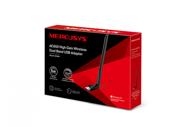 Mercusys Wireless LAN USB AC650 MU6H