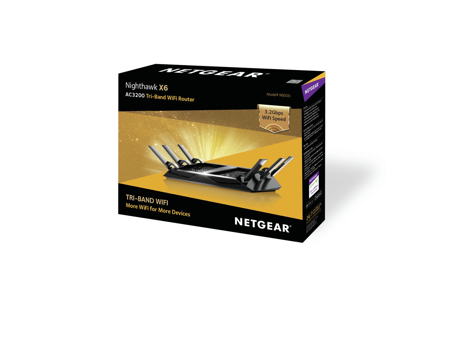 NETGEAR Nighthawk X6 AC3200 Tri-Band Gigabit WLAN-Router
