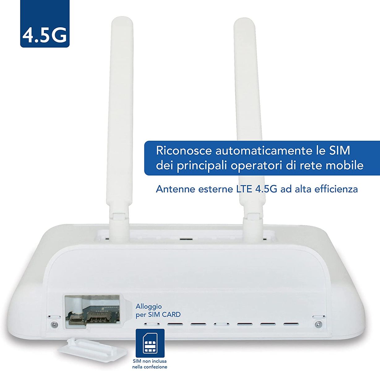 Digicom 4G+ LiteRoute Plus Router 4.5G 300Mbps WLAN AC1200 Dual-Band WAN Gigabit