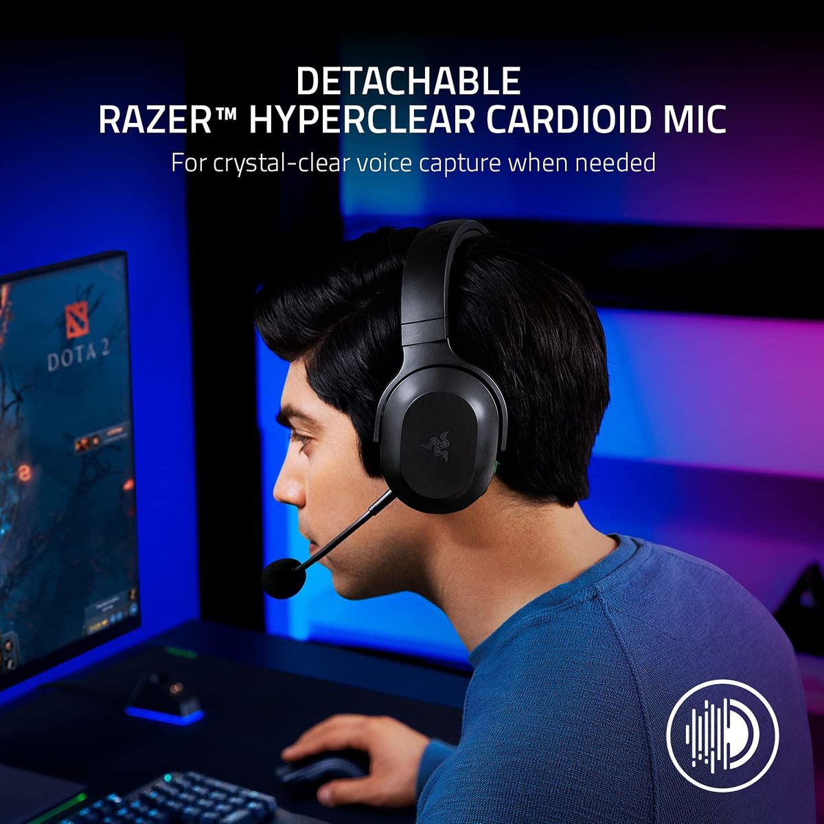 Razer Barracuda X Gaming RF + 3.5mm Virtual 7.1 Surround-Sound Multi-Plattform Black without BT