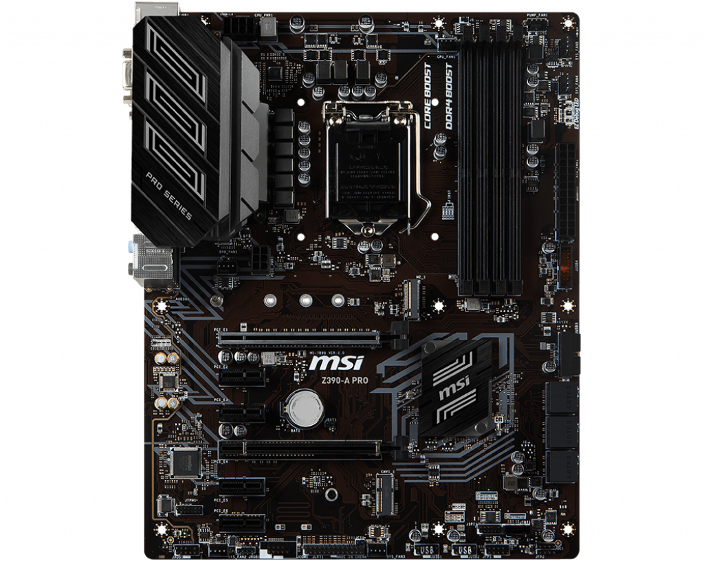 MSI Z390-A PRO ATX Motherboard [Intel Z390 Chipset] MB4617