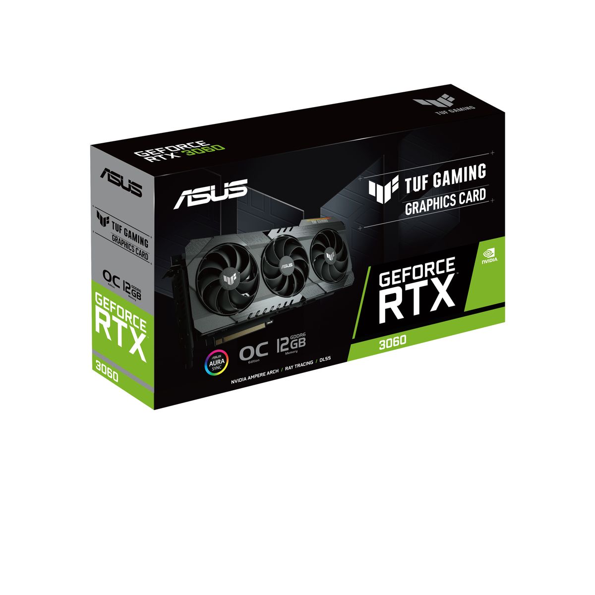 ASUS TUF Gaming TUF-RTX3060-O12G-V2-GAMING Grafikkarte NVIDIA GeForce RTX 3060 12 GB GDDR6, PCIe 4.0, HDMI 2.1, 3×DisplayPort, 2×HDMI, 8-pin, 2,7-Slot