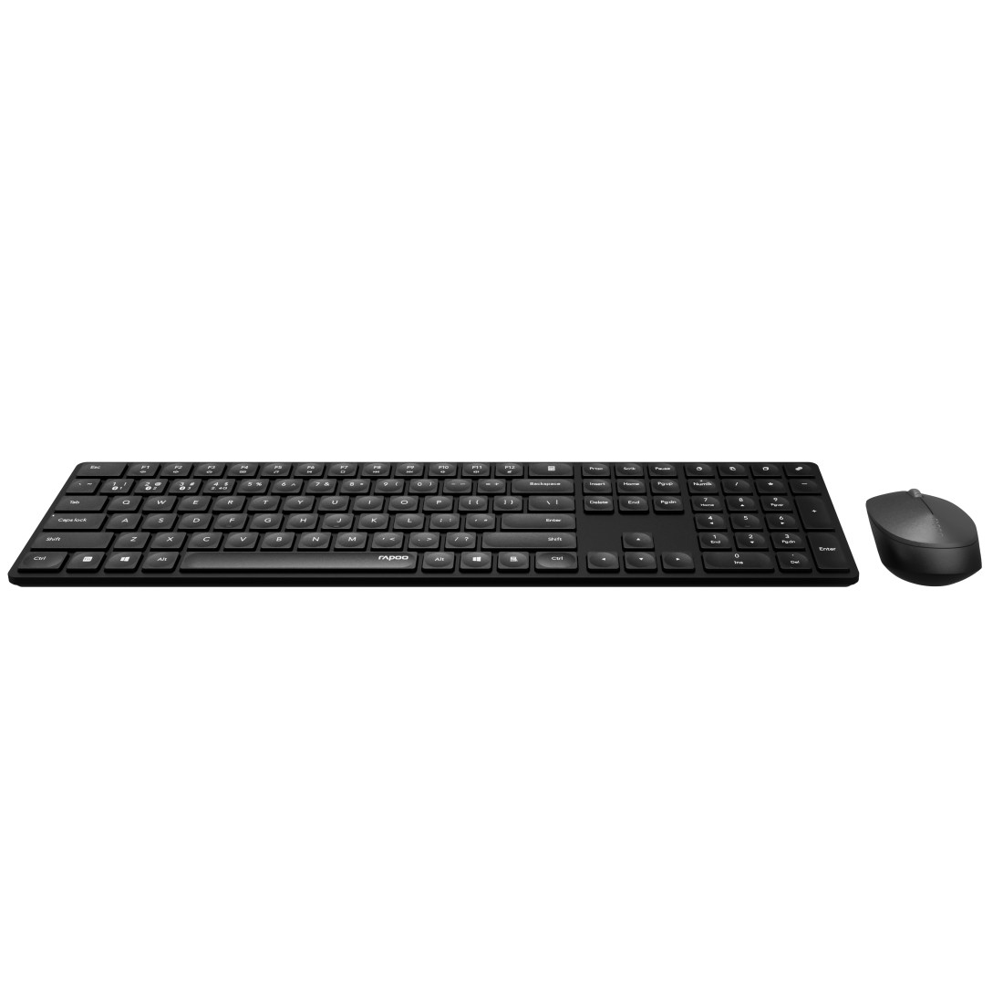 Rapoo 8020M Tastatur Maus enthalten Bu00fcro Bluetooth Schwarz - (DEU Layout - QWERTZ)