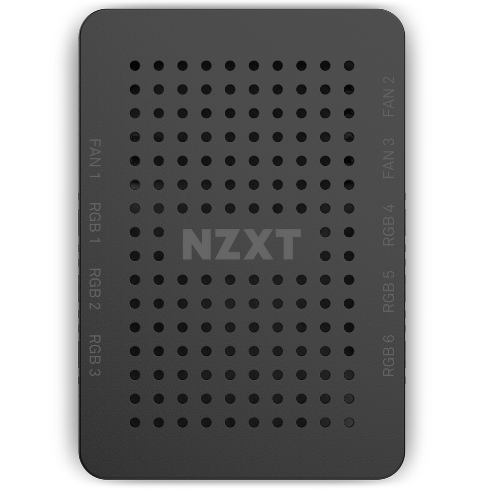 NZXT AC-CRFR0-B1 Lüftersteuerung 9-Kanal, 12 V, Schwarz, 3-polig & 4-polig, 102 x 38 x 132 mm