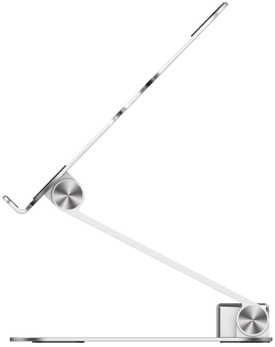 Rapoo UCS-5001 Laptop-Ständer mit magnetisch Abnehmbarer Dockingstation (1x HDMI, 1x LAN/Ethernet, 2X USB-A, 1x USB-C) USB-C Hub im Aluminium Design PC & Mac - Silber