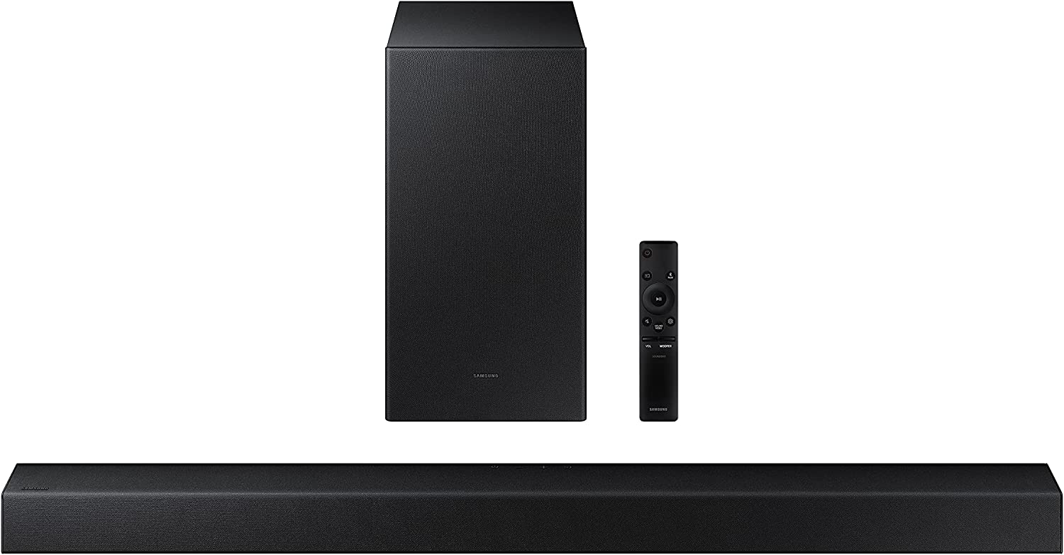 Samsung 2.1-Kanal Soundbar HW-A430/ZG mit DTS Virtual:X, Bass-Boost-Modus, Surround Sound Expansion [2021], Graphitschwarz