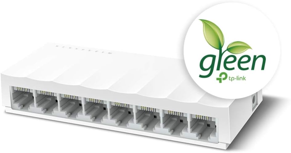 TP-Link 8-Port 10/100Mbit/s Desktop Switch White V1