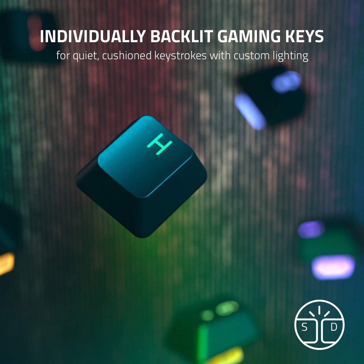 Razer Cynosa V2 Gaming Keyboard Membrane Switches Chroma RGB Media CHE Layout - QWERTZ
