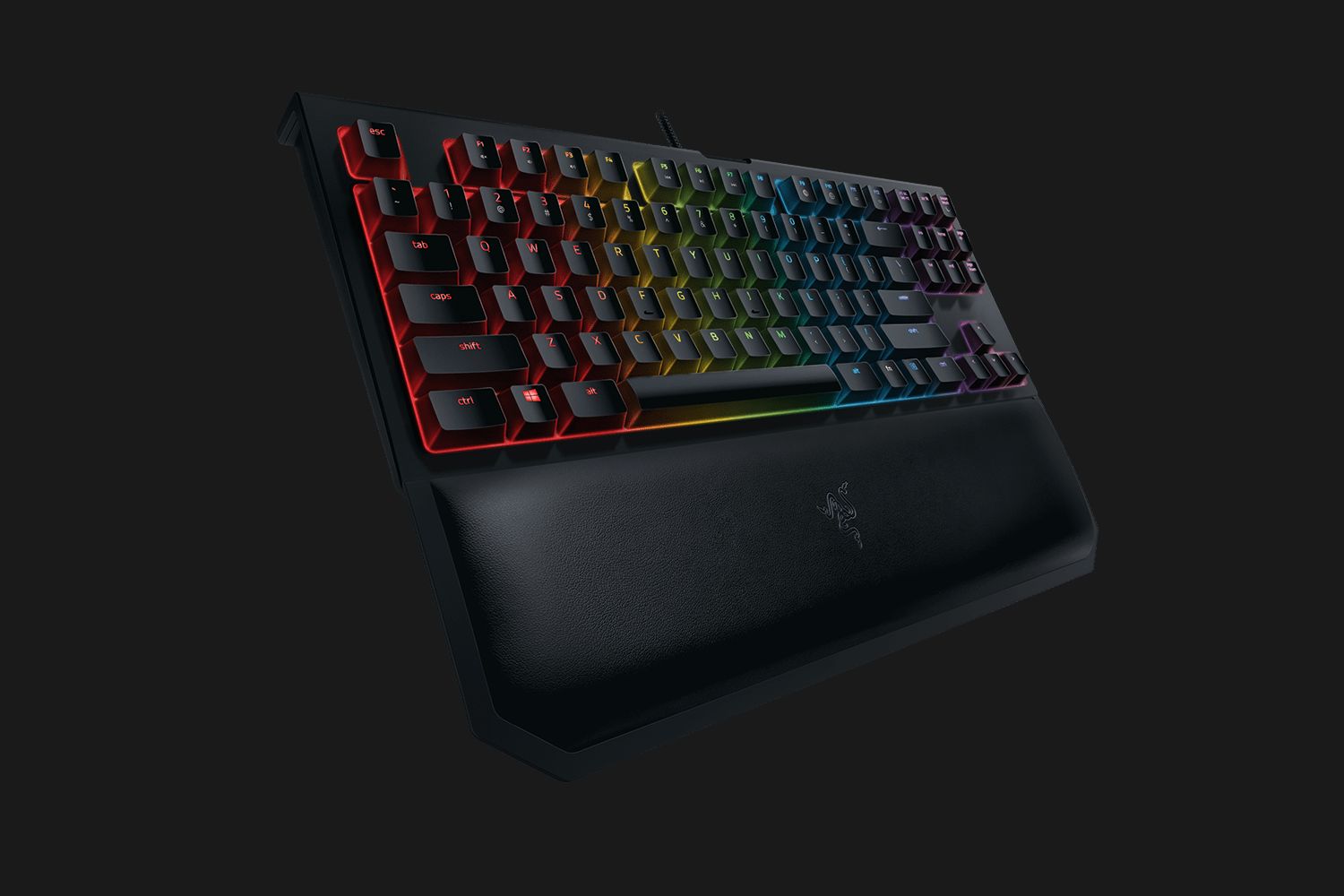 Razer BlackWidow TE Chroma V2 Gaming Keyboard Yellow Switches RGB PRT Layout QWERTY