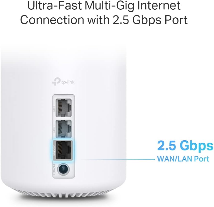 TP-LINK Deco X80 (3er-Pack) AX6000 Dual-Band Mesh WiFi 6 System, kabelgebundene Multi-Gigabit-Verbindungen, 160 MHz Kanal unterstützt