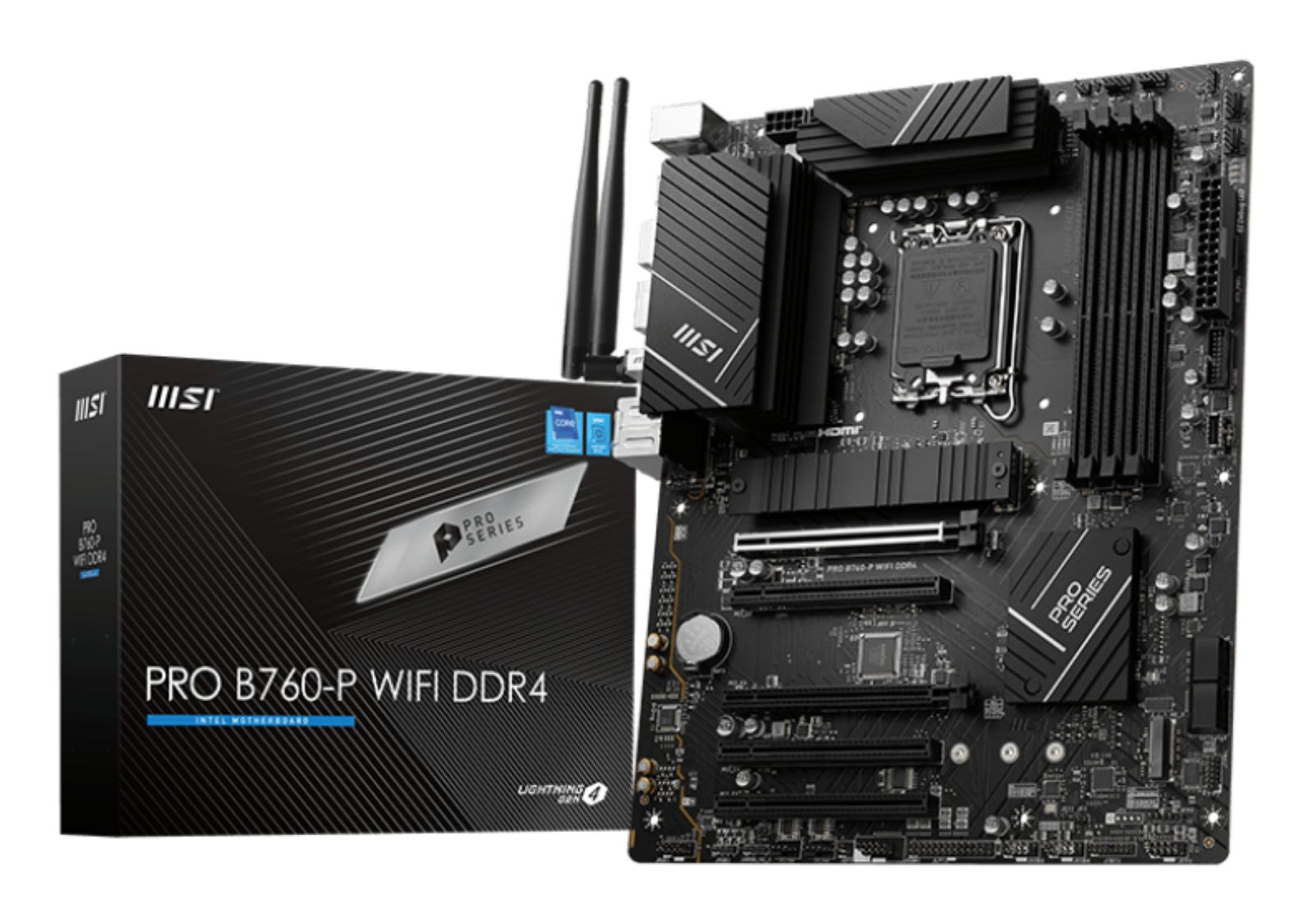 MSI PRO B760-P WIFI DDR4 Motherboard LGA 1700 ATX