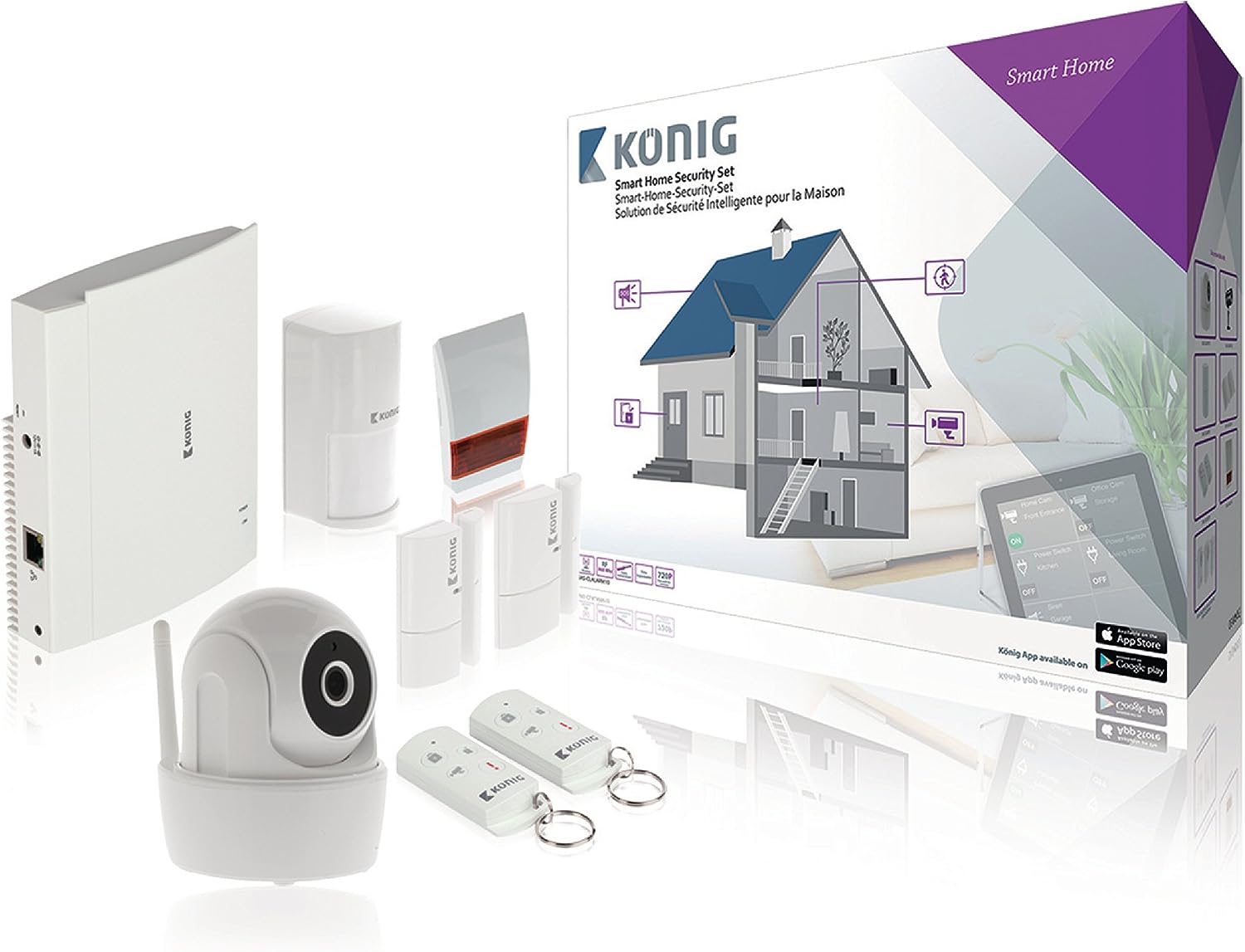 König SAS-CLALARM10 Smart-Home-Security-Set König SAS-CLALARM10 Smart-Home-Security-Set