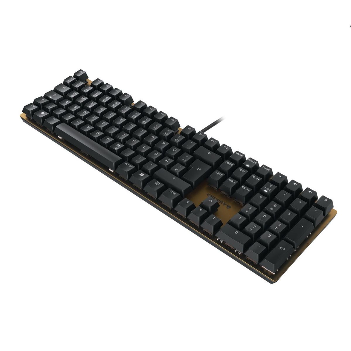 CHERRY KC 200 MX Tastatur Universal USB Schwarz, Bronze - (DEU Layout - QWERTZ)