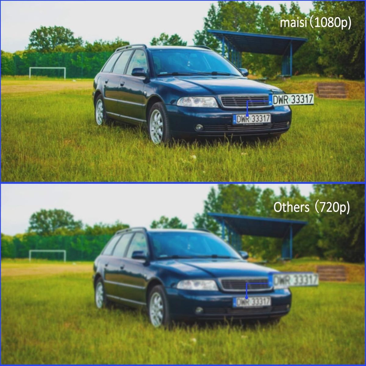 Maisi 87708 Drahtloses CCTV-Kamerasystem 3MP HD, 4CH NVR, 4 Außenkameras, Bewegungserkennung, Tag-/Nachtsicht, 500 GB Festplatte