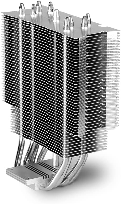 NOX Hummer H-312 - NXHUMMERH312 - CPU-Lüfter 120 mm PMW, Intel&AMD-kompatibel, 4 doppelte Kupfer-Heatpipes, Ecken mit Anti-Vibrations-Gummihalterung, schwarz