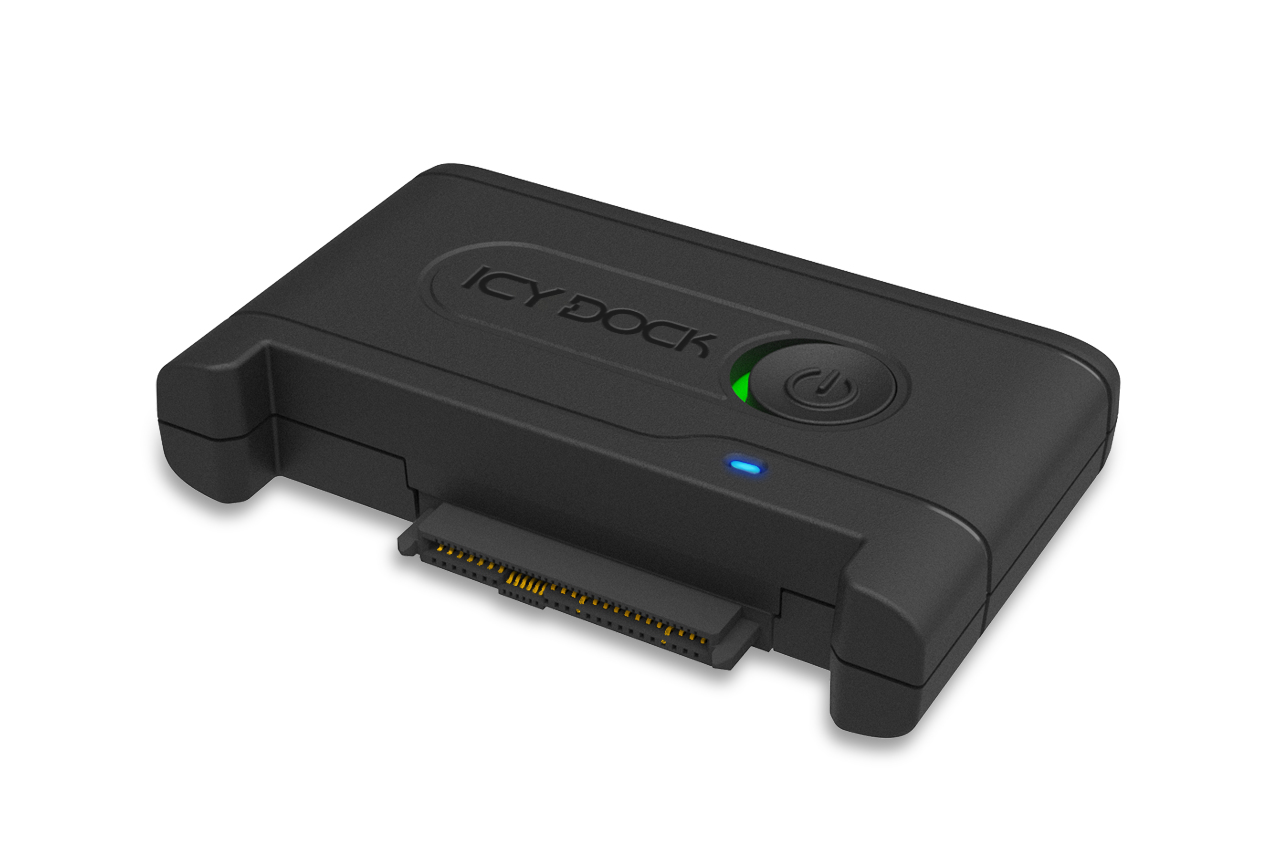 ICY DOCK EZ-Adapter Ex MB931U-1VB - 1x 2,5 U.2 NVMe SSD zu USB 3.2 Gen2 externer Adapter 10Gbps schwarz Kabel inklusive, 1x U.2 NVMe SSD zu USB 3.2 Gen2