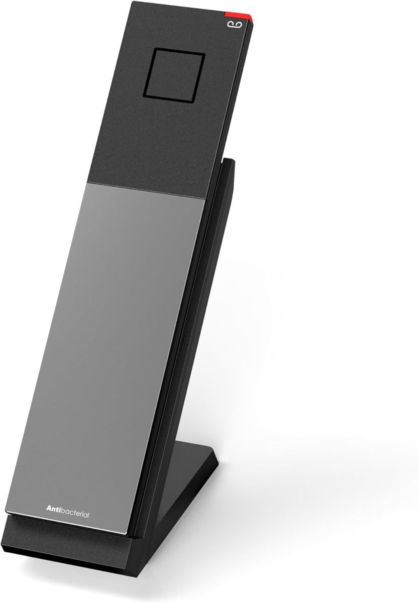 Snom HD3 schnurloses Festnetztelefon - DECT-Mobilteil mit Ladeschale Für HD351W, Kurzwahlfunktion, Freisprechfunktion, bis zu 4 Mobilteile erweiterbar, PoE oder WLAN mit Netzteil