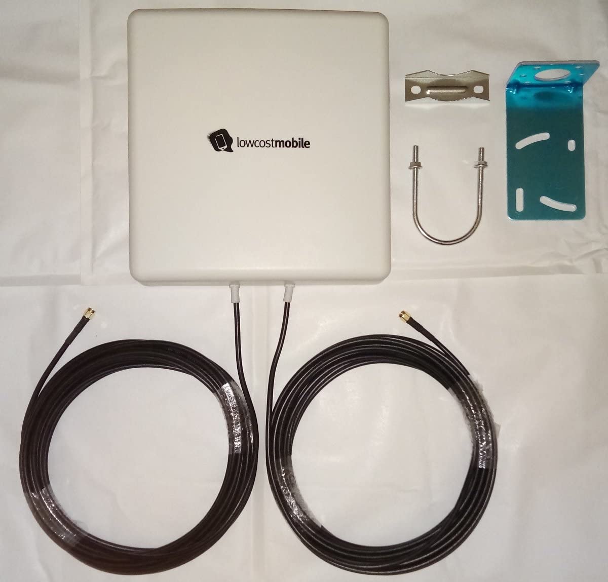 LowcostMobile PAN5G-MIMO-2021 Antenna 4G 5G MIMO Directional 7003800Mhz 2x10m black SMA Cable ALSR200 OUTDOOR