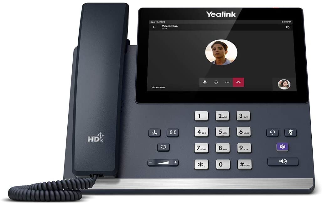 Yealink 1301193 SIP-MP56 Teams Edition VoIP-Telefon, schwarz MP56 Teams Single
