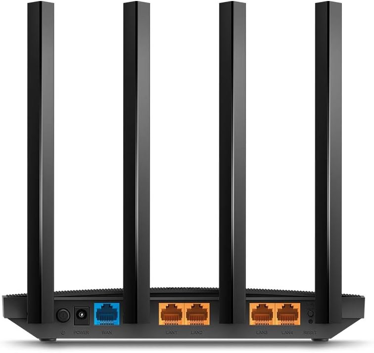 TP-Link Archer C88 Dualband Gigabit WLAN-Router (1300Mbit/s 5GHz + 600Mbit/s 2,4GHz, 4 Gigabit LAN-Port, MU-MIMO, WPA3, Gast-Netzwerk, Unterstützt Keine DSL-Funktion AC1900 Router