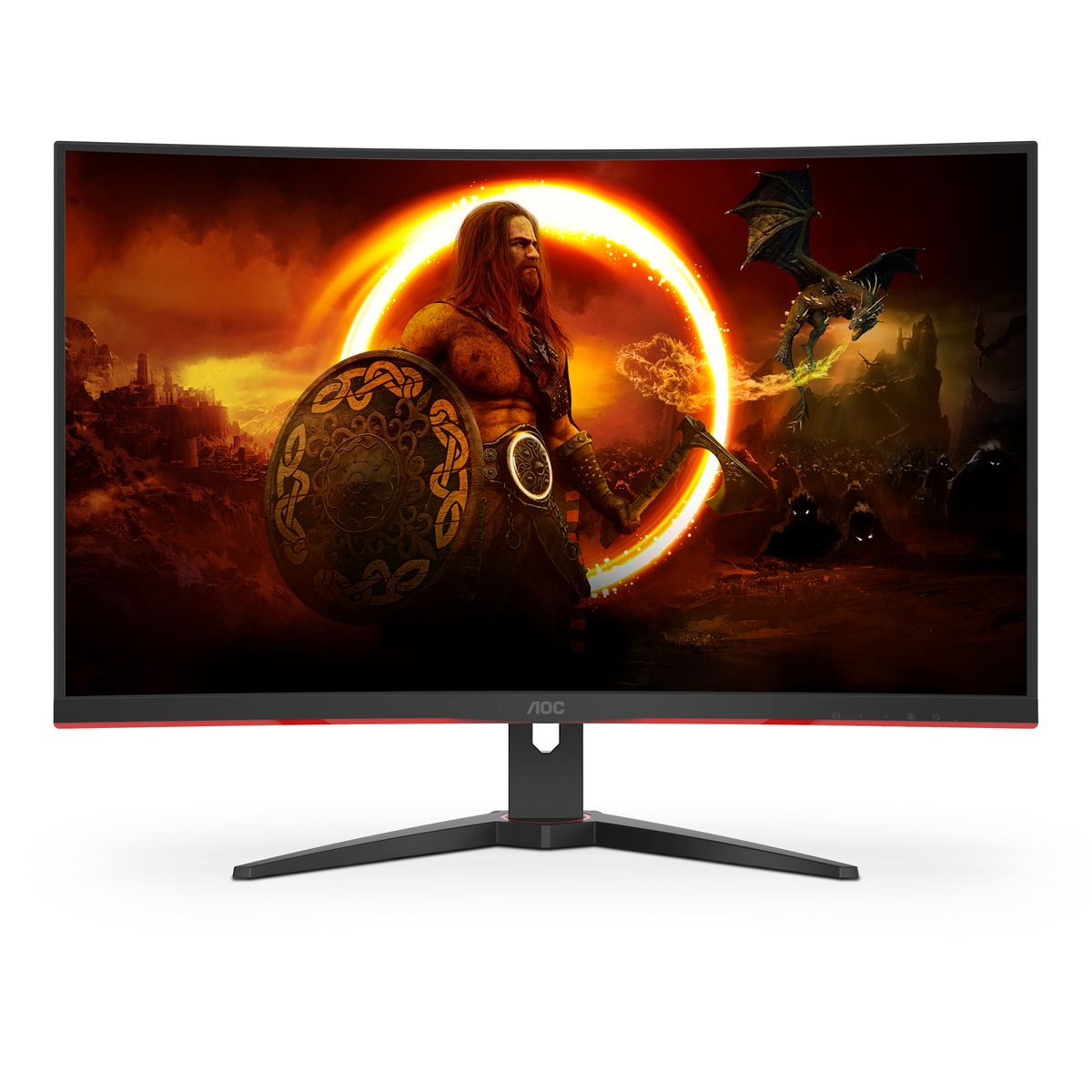 AOC G2 C32G2ZE/BK Computerbildschirm 80 cm 31.5" FHD  LED Rot