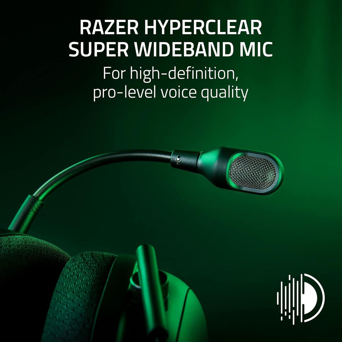 Razer BlackShark V2 Pro (2023) Gaming-Headset Dual Wireless Bluetooth 5.2, THX Spatial Virtual 7.1, HyperClear Mic, 70 Std. Akku, USB-C, Weiß