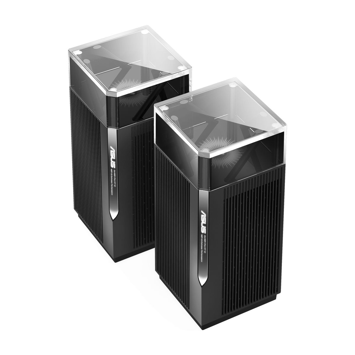 ASUS ZenWiFi Pro XT12 - 2er Set AX11000 Tri-Band WiFi 6 Mesh System (Dual 5GHz 160MHz Band, duale 2.5G WAN LAN Ports, bis zu 560qm Abdeckung, ASUS Range Boost, AiProtection) Schwarz