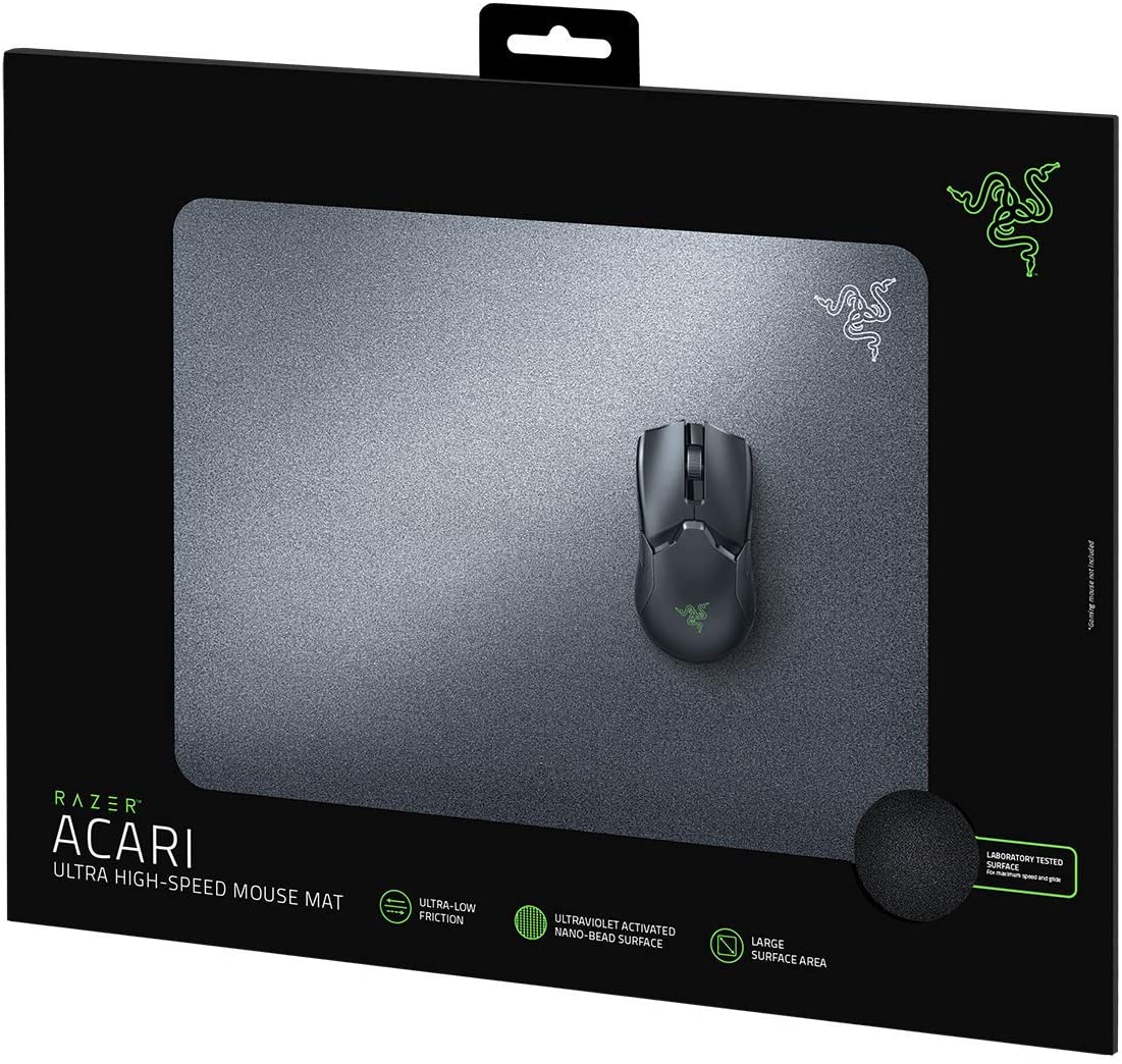 Razer Acari Gaming Mousepad Hard Maximum Speed & Glide 420x320x2mm Black