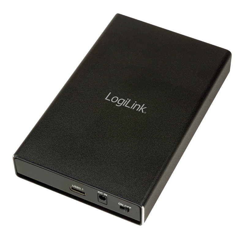 LogiLink UA0297 Festplattengehäuse 2-Bay (2X M.2 SSD) RAID, M.2 SATA SSD, USB 3.1 Gen2 Schwarz