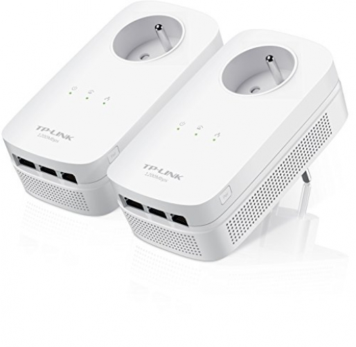 TP-Link AV1200 Powerline Netzwerkadapter Kit Steckdose TL-PA8035PKit  energiesparend Plug&Play AV2