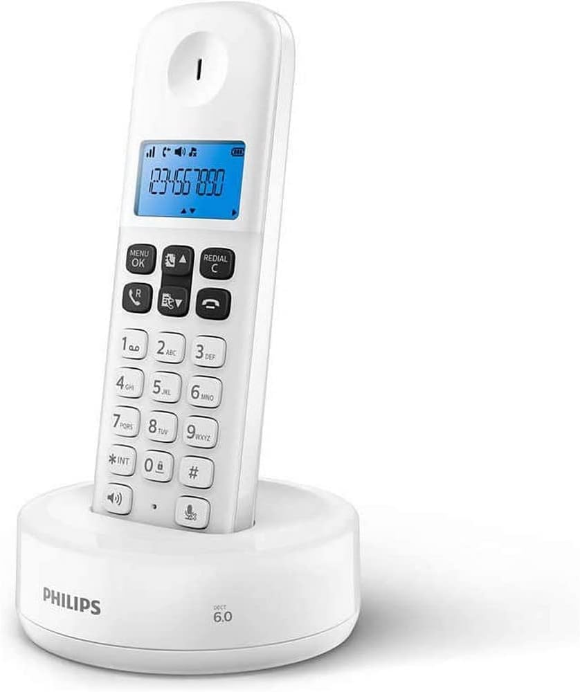 Philips D1612W/34 Telefon DECT-Telefon Anrufer-Identifikation Weiß