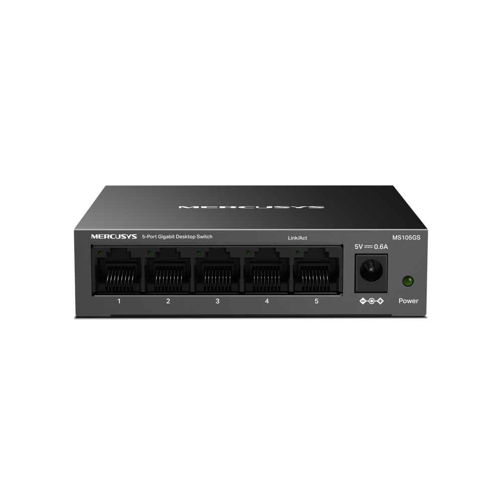 Mercusys MS105GS Netzwerk-Switch Unmanaged Gigabit Ethernet (10/100/1000) Schwarz
