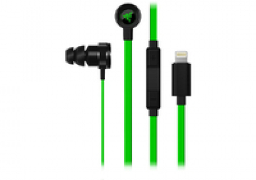 RAZER Hammerhead für iOS Lightning Connector In-Ear Kopfhörer black/green schwarz/grün