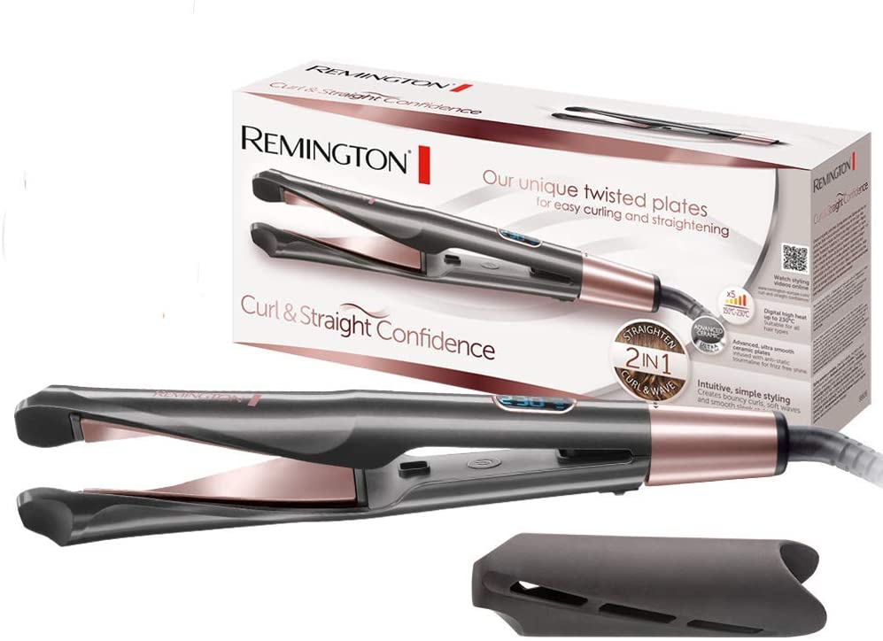 Remington Straightener & Curler - Curl&Straight Confidence 2in1 Multistyler 150-230C S6606B