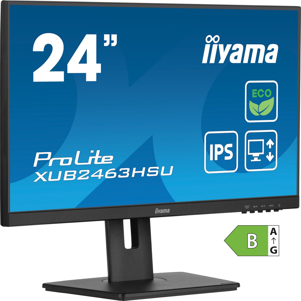 iiyama ProLite XUB2463HSU-B1 Computerbildschirm 61 cm (24) 1920 x 1080 Pixel Full HD LED Schwarz