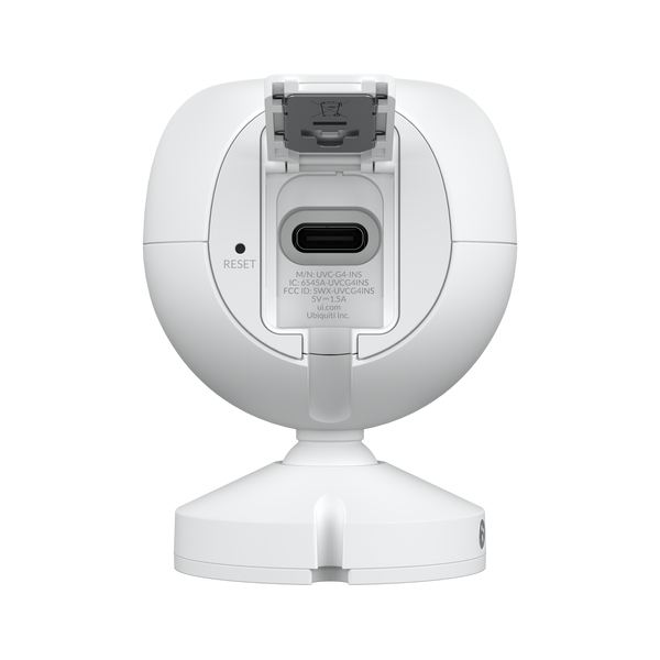 Ubiquiti UVC-G4-INS Instant Cube Outdoor IP-Sicherheitskamera, 5 MP (2688 x 1512), WLAN & Bluetooth, Nachtsicht IR, IPX5 IK04, Wandmontage, Weiß