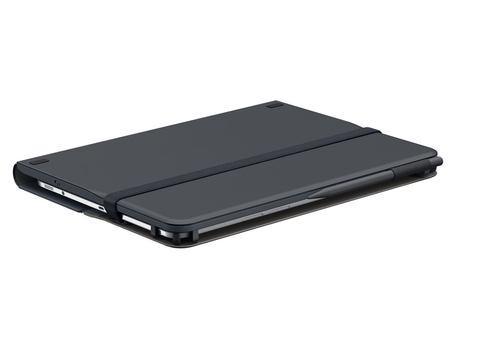 logitech Universal Folio Tastatur für Mobilgeräte Schwarz Bluetooth (FRA Layout - AZERTY)