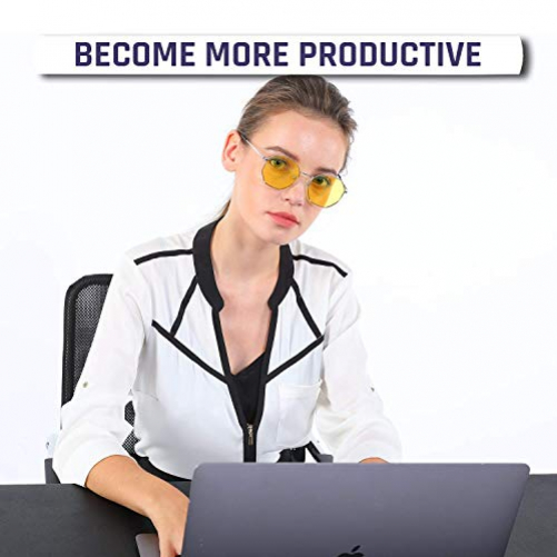 KLIM Juliette Blaulichtfilter Brille für Frauen filtert 92% des Blaulichts