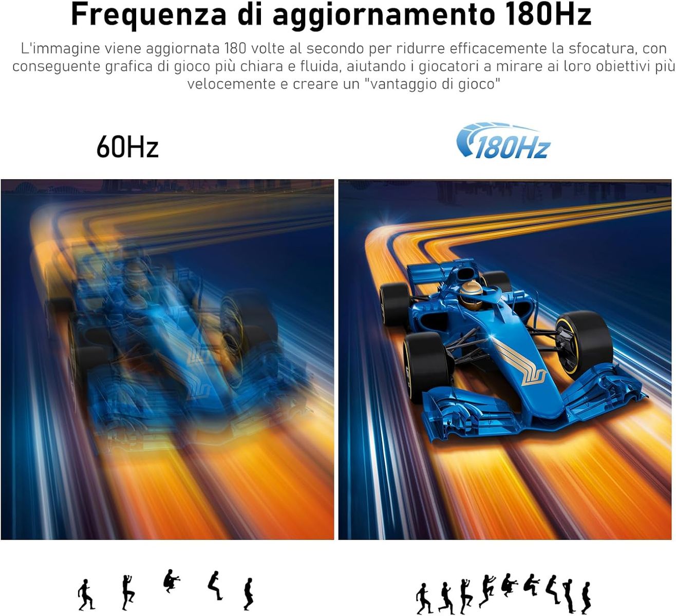 Gawfolk 27-Zoll 180Hz Curved Gaming Computer Monitor, 1800R, FHD 1080P, 98% sRGB, 1ms, FreeSync, 178° Weitwinkel, HDR, VESA100*100MM,HDMI/DisplayPort-weiß