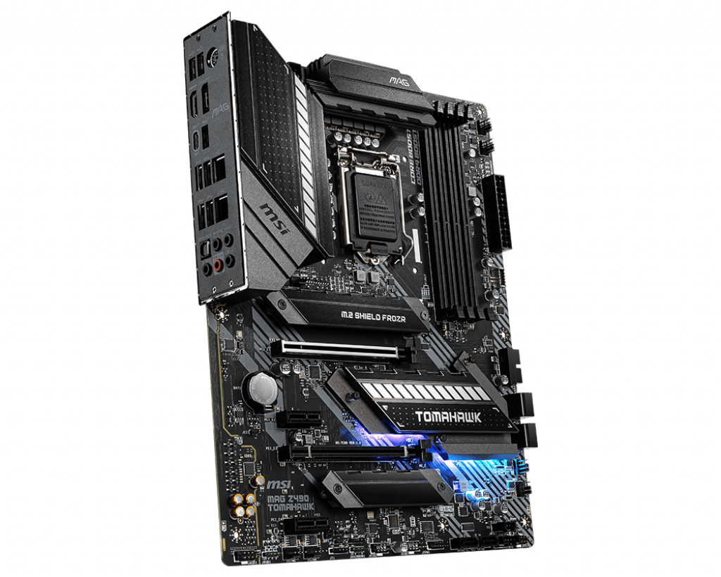 MSI Mag Z490 Tomahawk Atx Gaming Mainboard (10th Generation Intel Core, Socket LGA 1200, DDR4, CF, Two M.2 Slots, USB 3.2 Gene 2x2, Type C, 2.5G LAN, DP / HDMI, Mystic Light ATX MAG Z490 TOMAHAWK