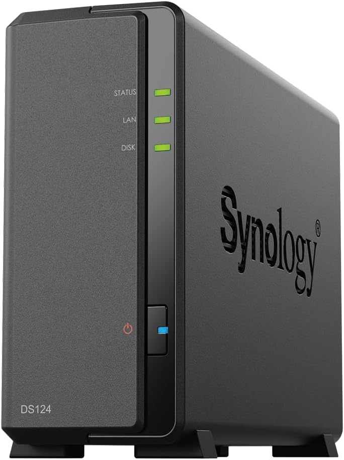 Synology DiskStation DS124 NAS & Speicherserver Desktop Realtek RTD1619B 1 GB DDR4 DiskStation Manager Schwarz