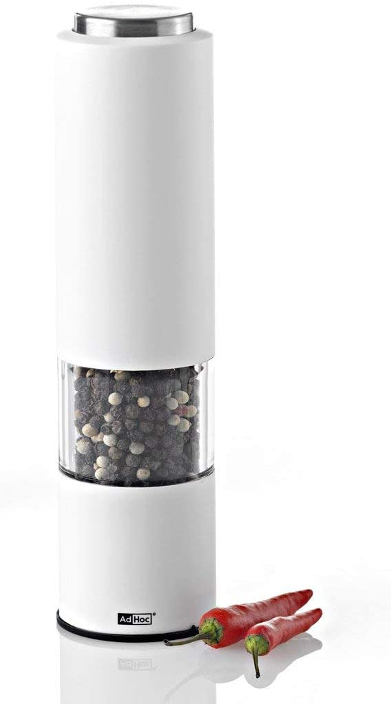 AdHoc Electric Pepper Mill or Salt Mill AdHoc EP23 Tropica with LED (White)