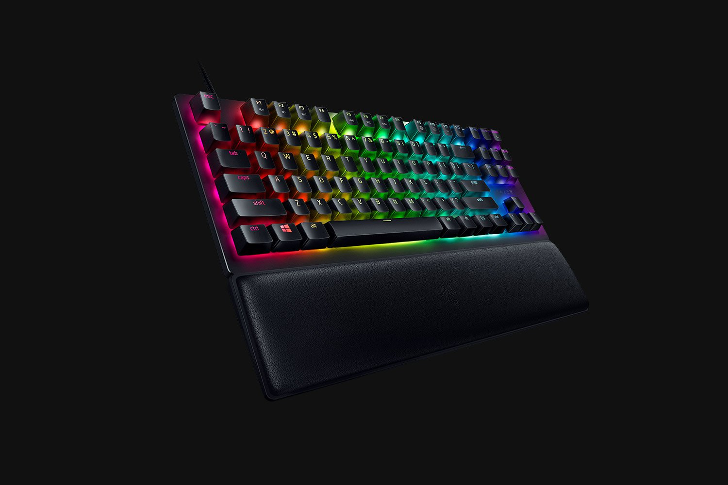 Razer Huntsman V2 TKL Gaming Keyboard Optical Purple Switches RGB DEU Layout QWERTZ