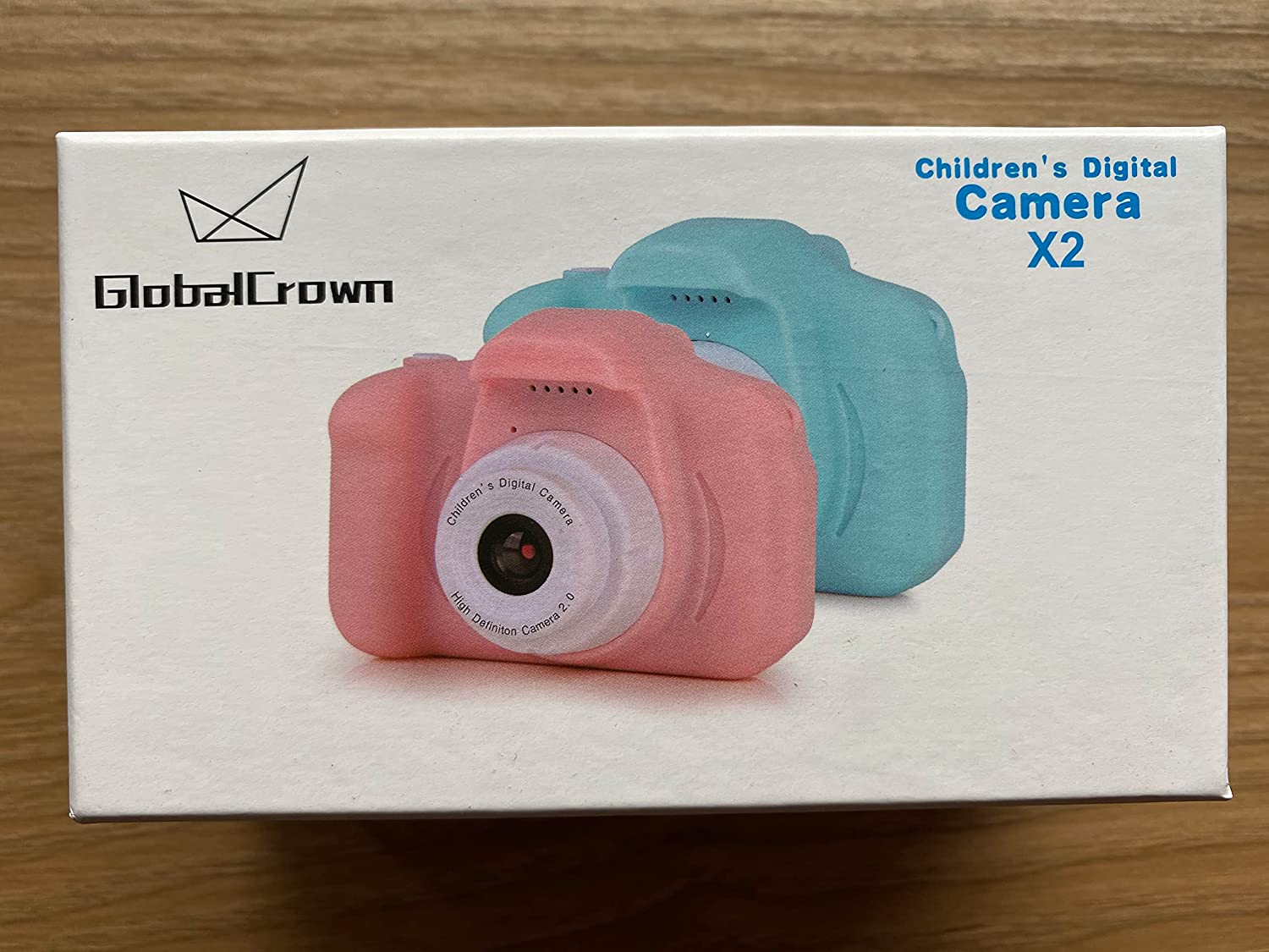 GlobalCrown Kinder Kamera,Mini wiederaufladbare Kinder Digitalkamera Stoßfeste Video Camcorder Geschenke für 3-8 Jahre Jungen Mädchen,8MP HD Video 2 Zoll Bildschirm für Kinder (32 GB Karte enthalten) Blau