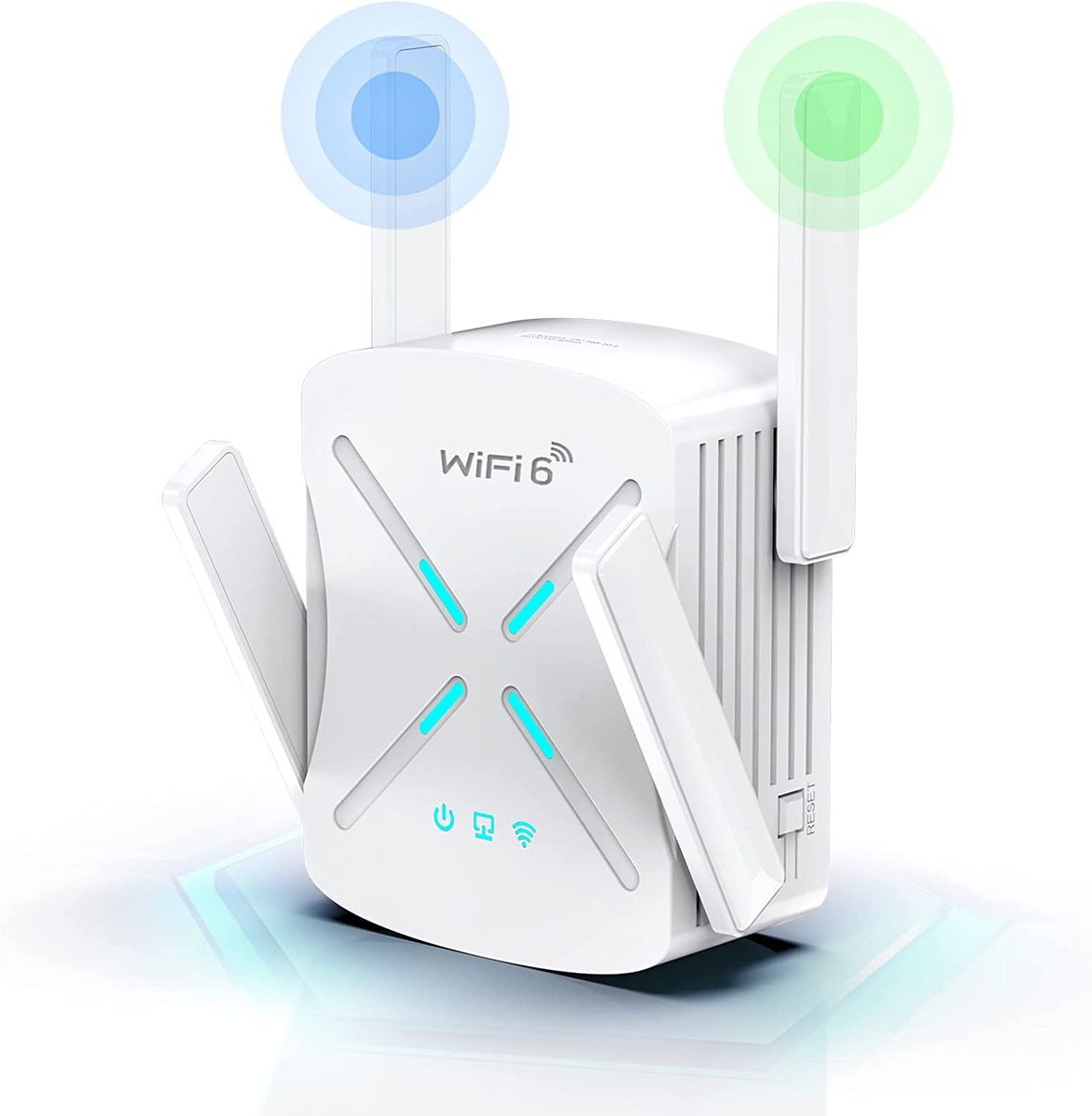 COTCLO Wi-Fi 6 Repeater Wi-Fi Extender 1800Mbps Dual Band 5G & 2.4G WLAN-Verstärker 1 Gigabit LAN/WPS/4 x 2dBi unterstützt Repeater/Router/AP Modus